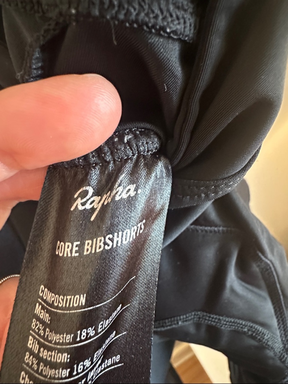 Rapha Core Bib Shorts with White Straps - Picture 4 of 6